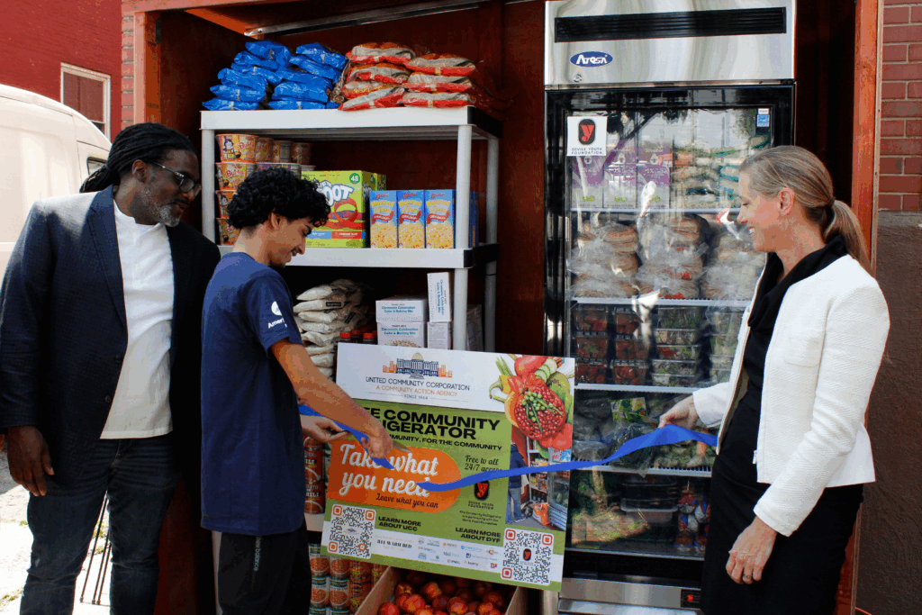 UCC Debuts Community Refrigerator With Devils Youth Foundation at Fulton Street Emergency Shelter